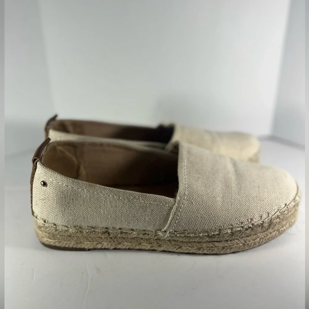 SAM EDELMAN CIRCUS Espadrille Beige Wedge Jute Sandals Size 10